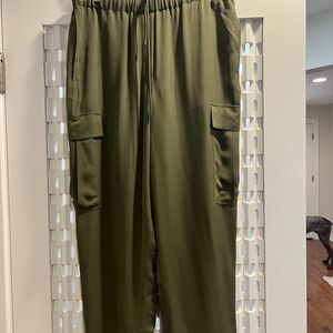 Theory Silk Cargo Pant Medium